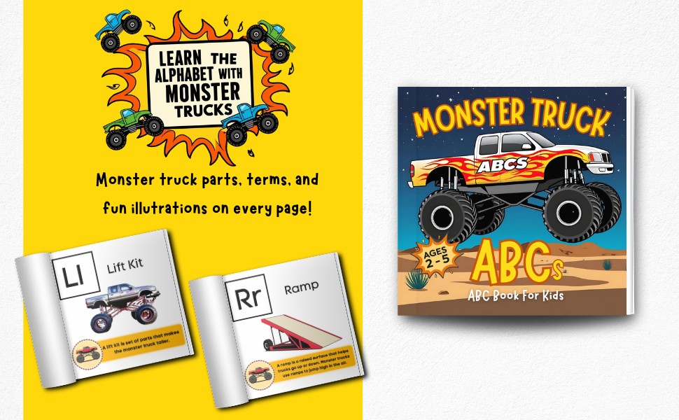 Monster Truck ABCs Book Cover