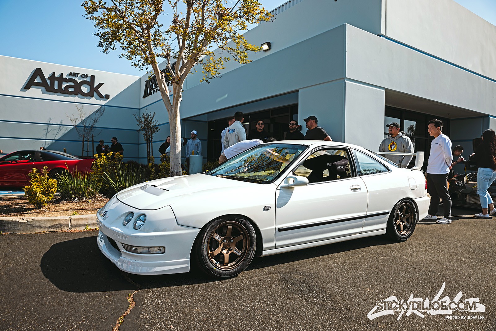 Jose's Acura Integra RS with OEM ITR front lip, Ganador mirrors, and Mugen Gen. II wing