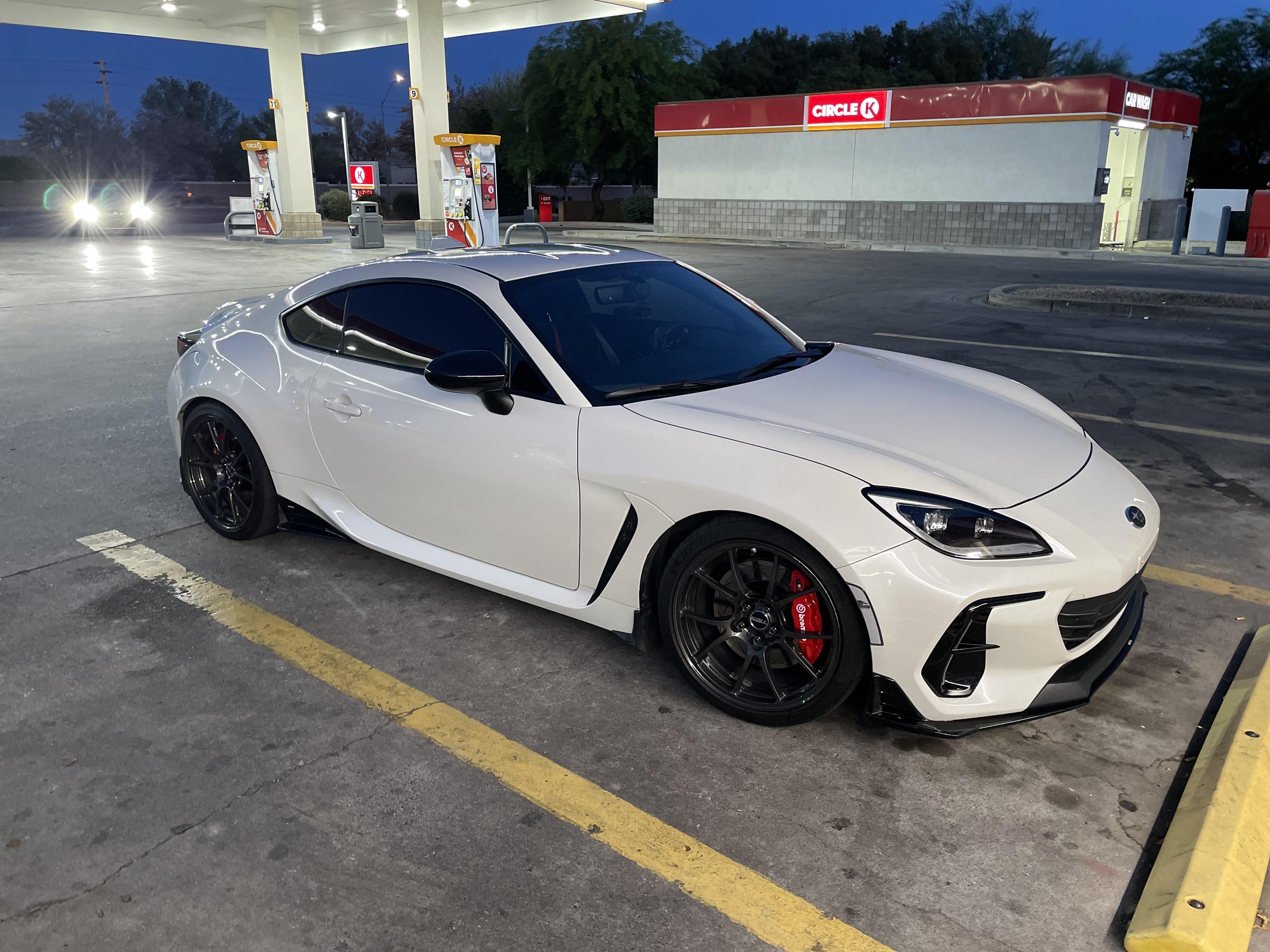 Brembo brakes installed on a BRZ, showcasing performance car parts upgrade