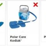 Breg WrapOn Pads Compatibility Chart for Polar Care Glacier Systems - Guide to choosing the right WrapOn Pads for Knee, Shoulder, Ankle and other body parts for effective cold therapy.