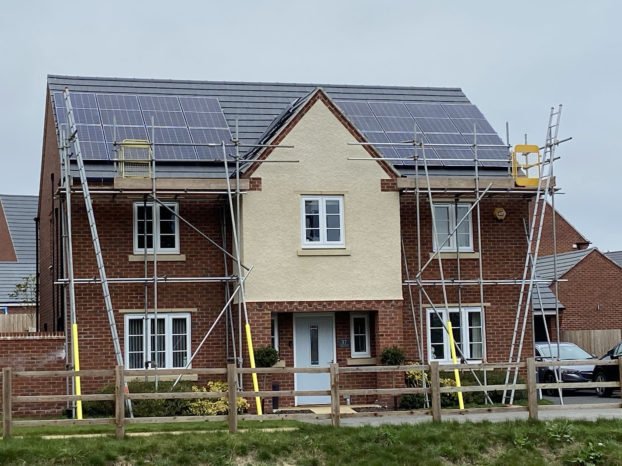 Solar Panels on a Roof