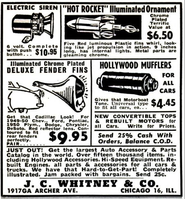 Discovering 1950s Car Parts: A Deep Dive into the JC Whitney Catalog Era