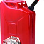 Red gas can for storing emergency fuel - O'Reilly Auto Parts Durant car parts for hurricane season.